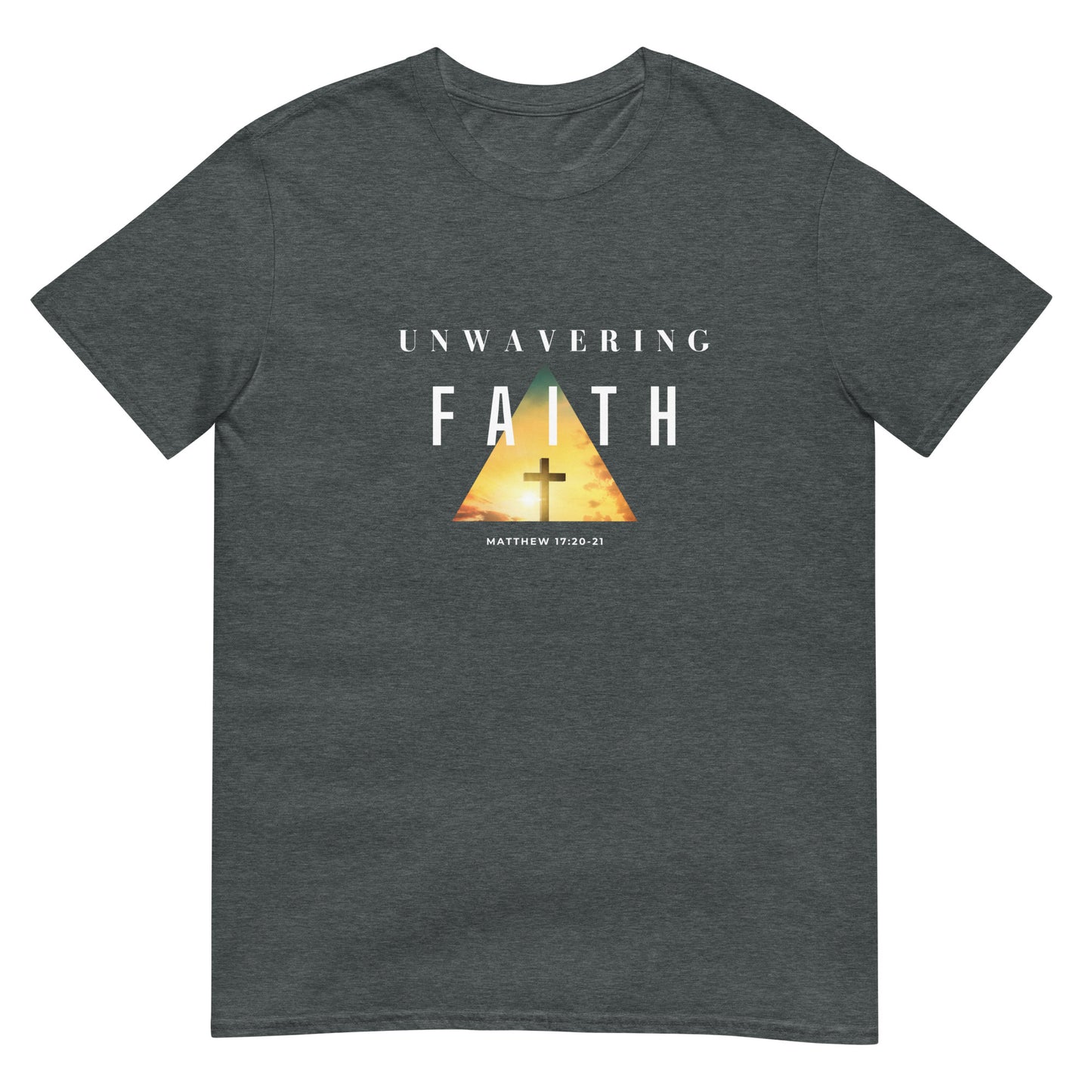 UNWAVERING FAITH T-Shirt Black Navy Dark Heather